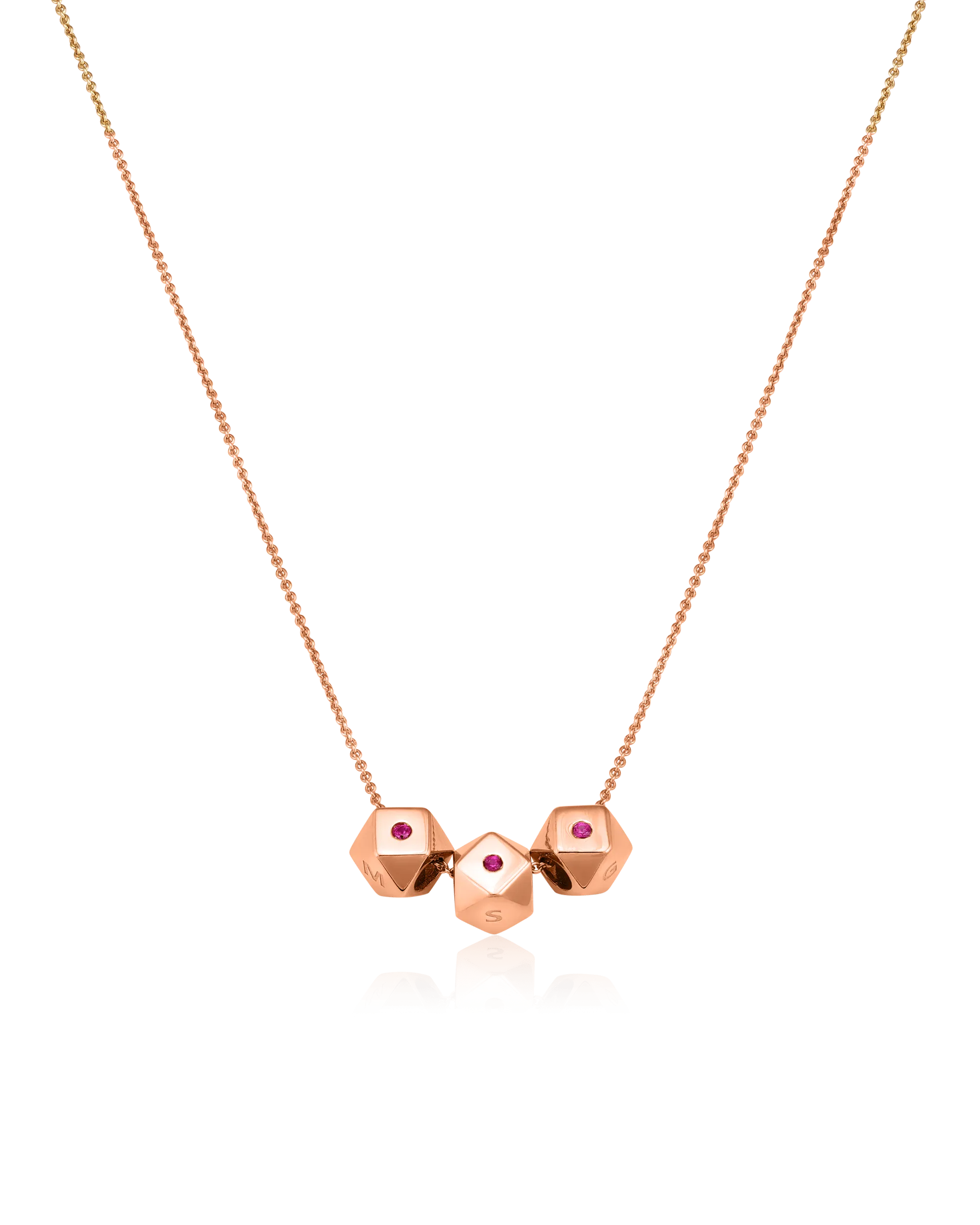 Hedra Necklace - 14K Rose Gold