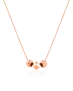 Hedra Necklace - 14K Rose Gold