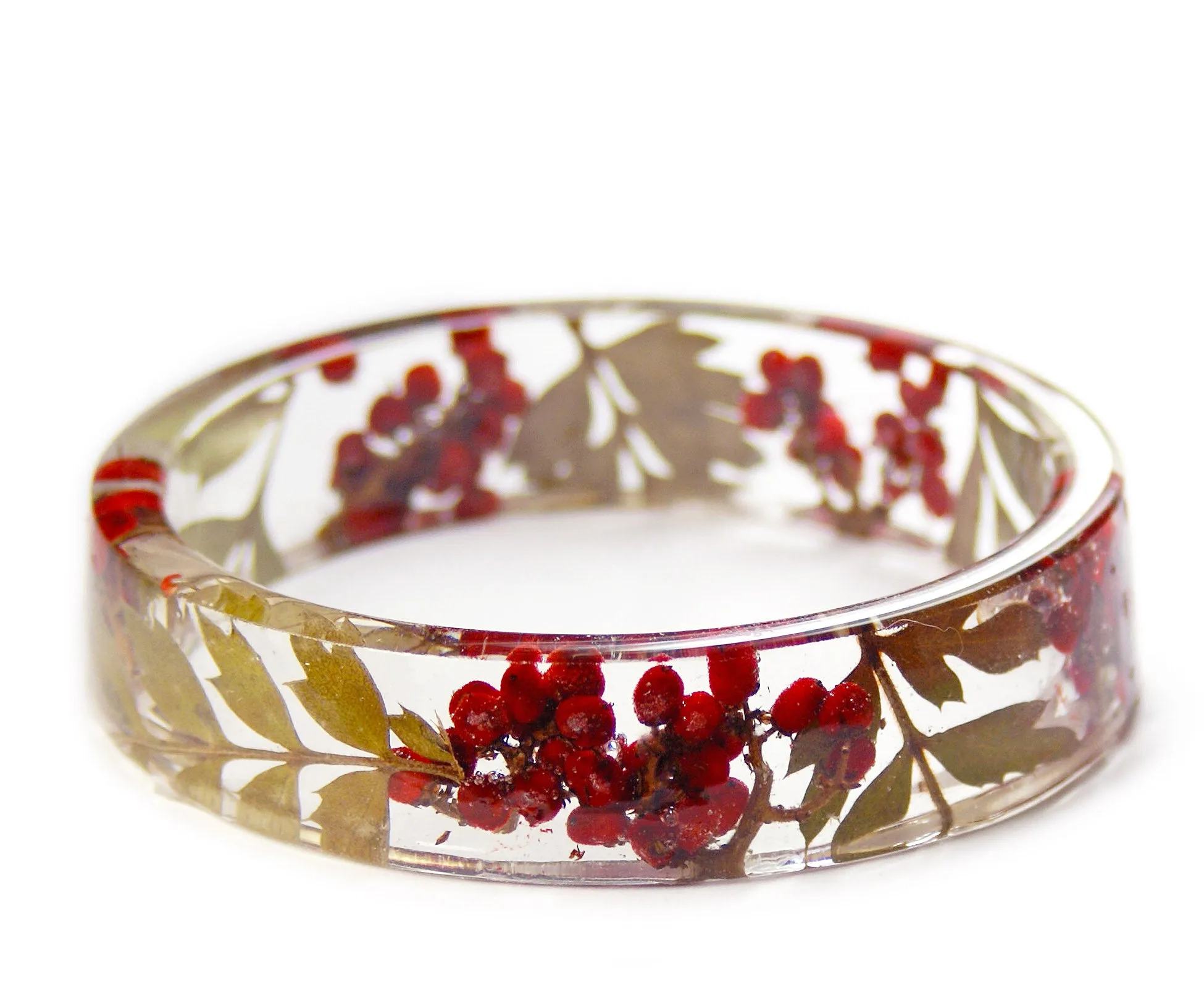 Holly Berry Resin Bracelet
