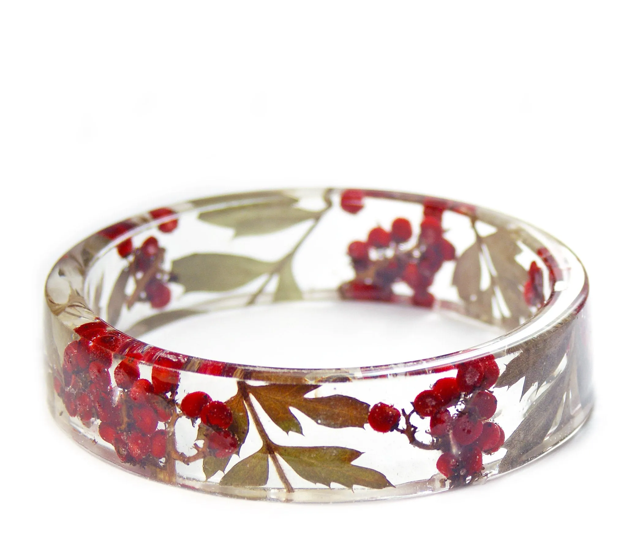 Holly Berry Resin Bracelet
