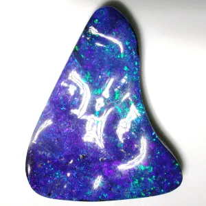Intense Blue solid boulder opal