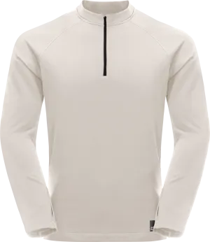 Jack Wolfskin Men&#x27;s Bike Commute Halfzip Winter Pearl | Buy Jack Wolfskin Men&#x27;s Bike Commute Halfzip Winter Pearl here | Outnorth