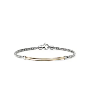 John Hardy Essentials Silver and 14K Gold 2.5mm Bracelet