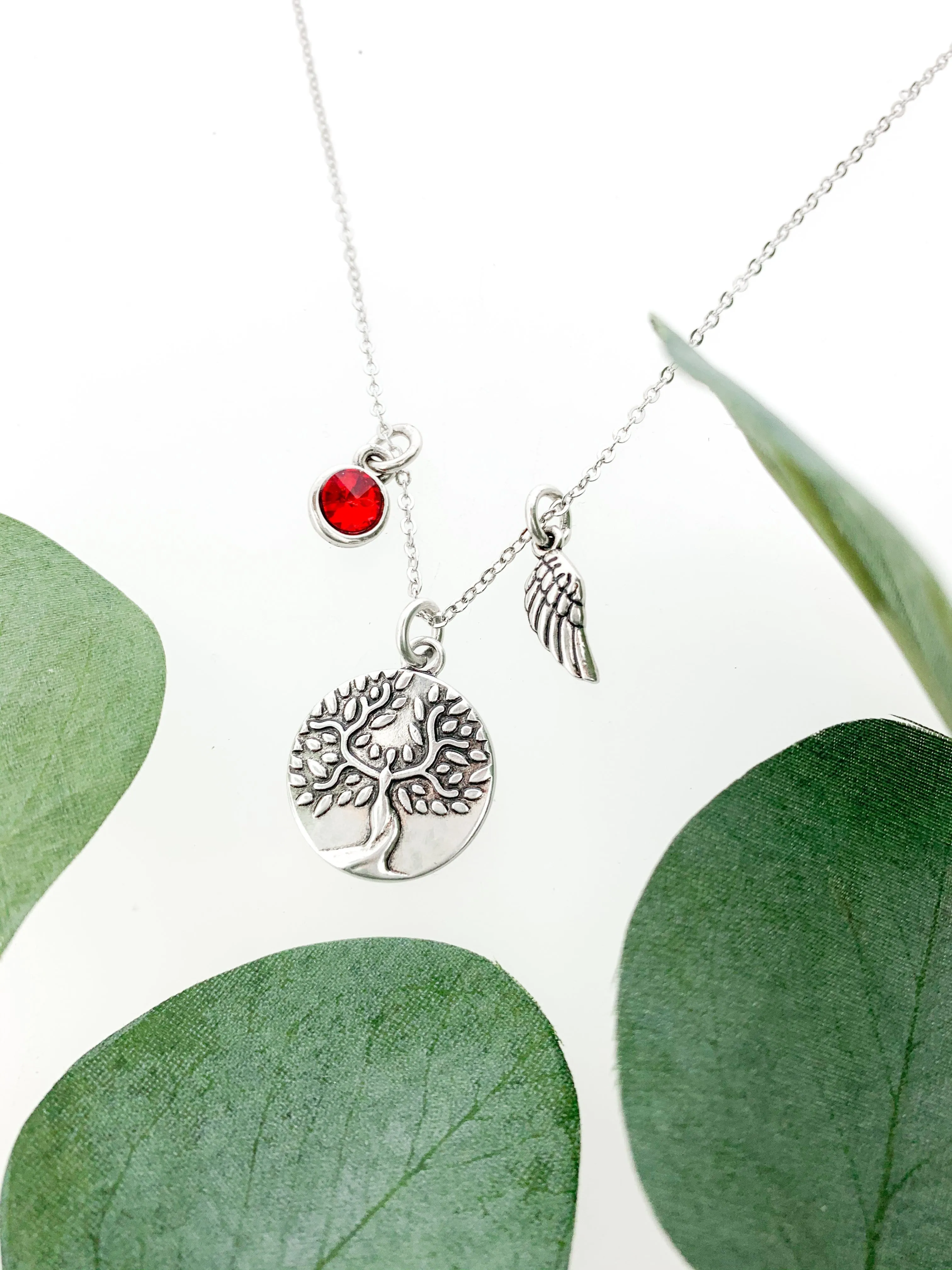 July - Ruby: Birthstone Necklace