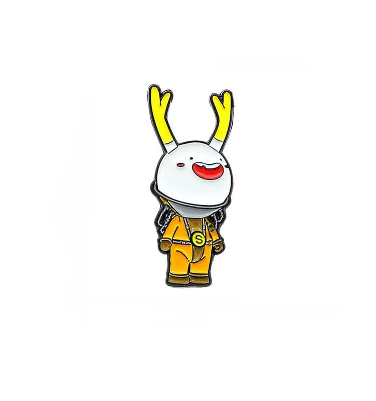 Kawaii Cartoon Antlers Head Brooch