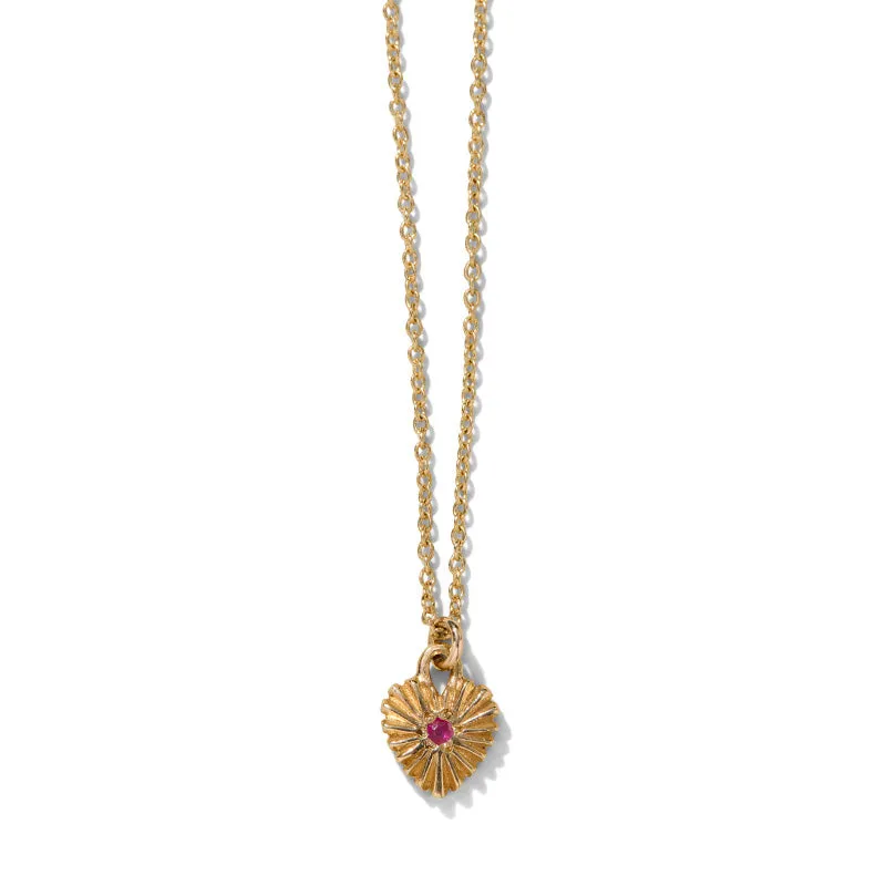 Kora Necklace, Ruby, Gold