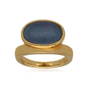Kosmos Opal Cocktail Ring in Vergoldetem Sterling Silber