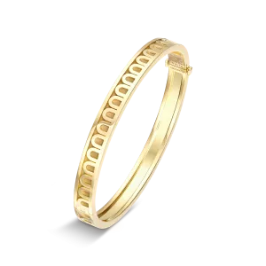 L'Arc de DAVIDOR Bangle PM, 18k Yellow Gold with Satin Finish