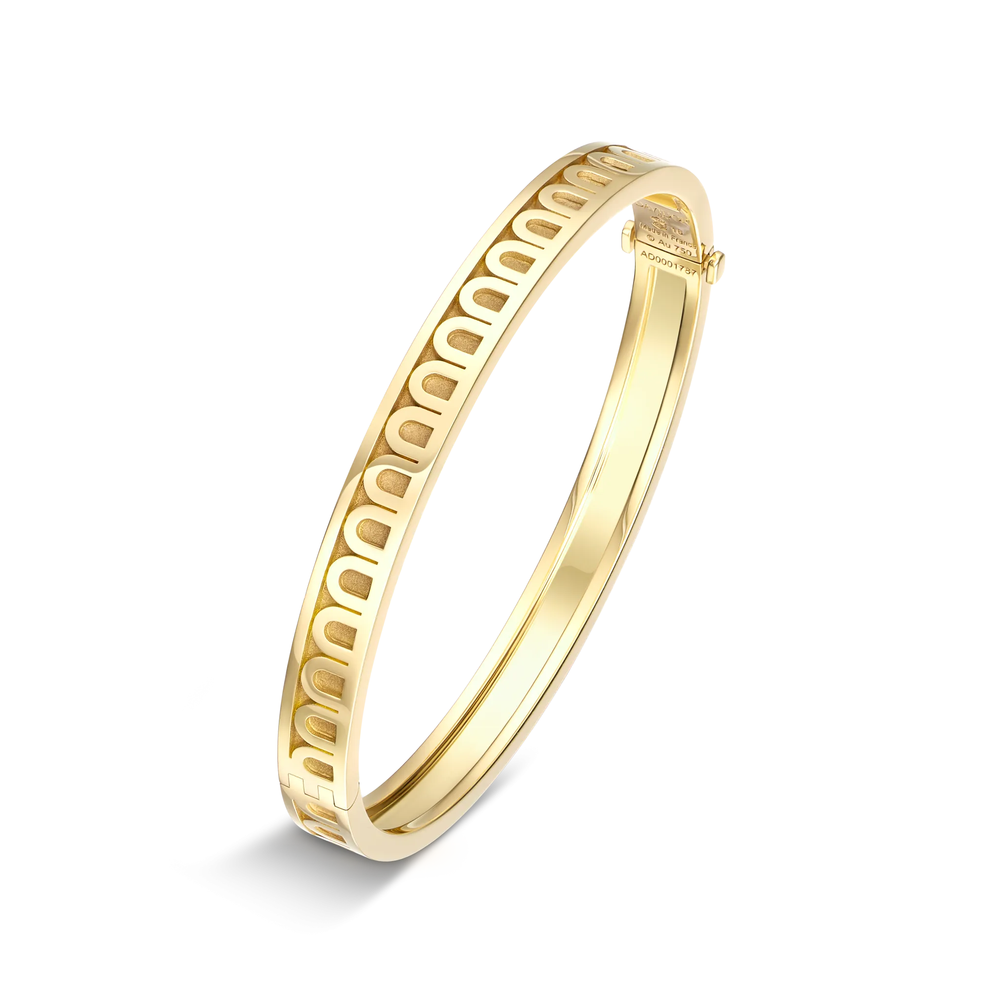 L'Arc de DAVIDOR Bangle PM, 18k Yellow Gold with Satin Finish