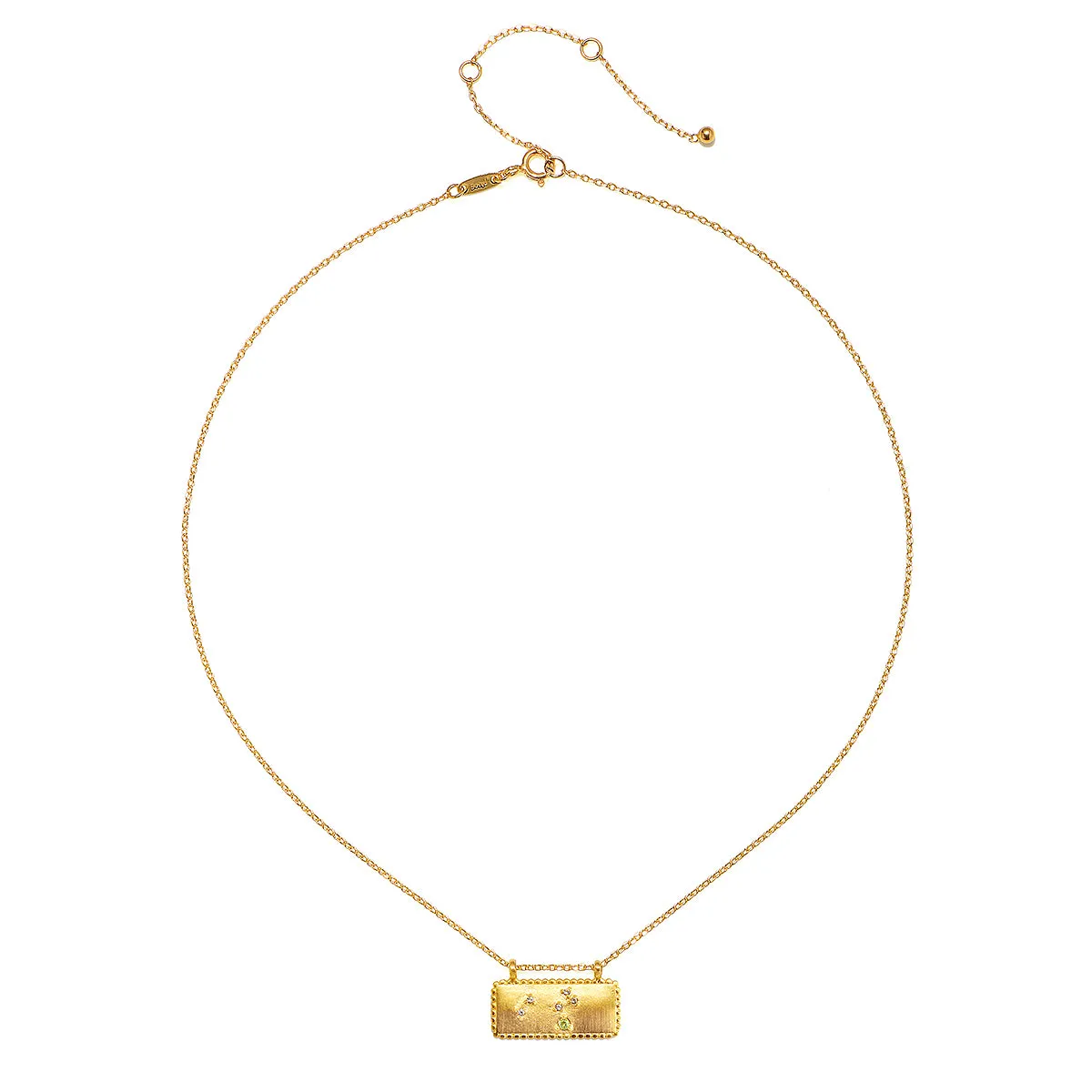 Leo Zodiac Constellation Tablet Necklace