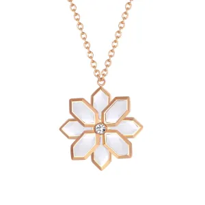 Lotus / Necklace Pearl Rose Gold