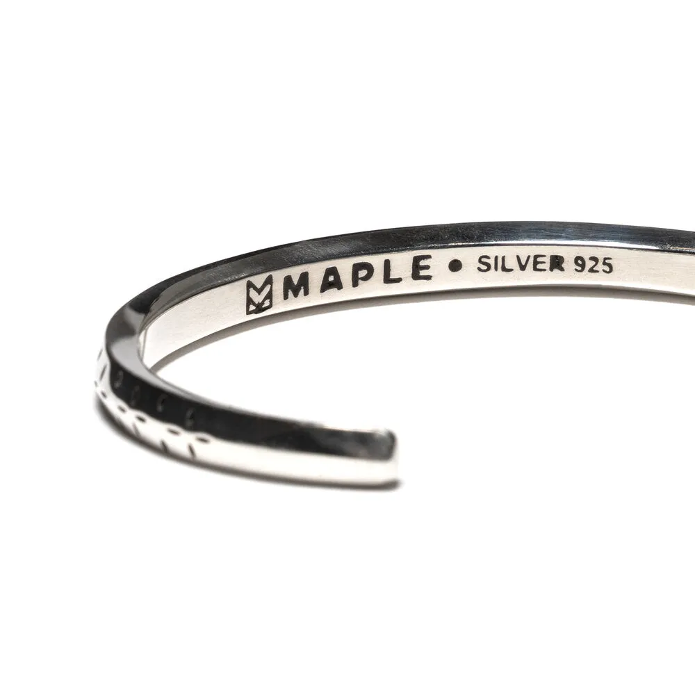 Maple Bandana Bangle Silver 925