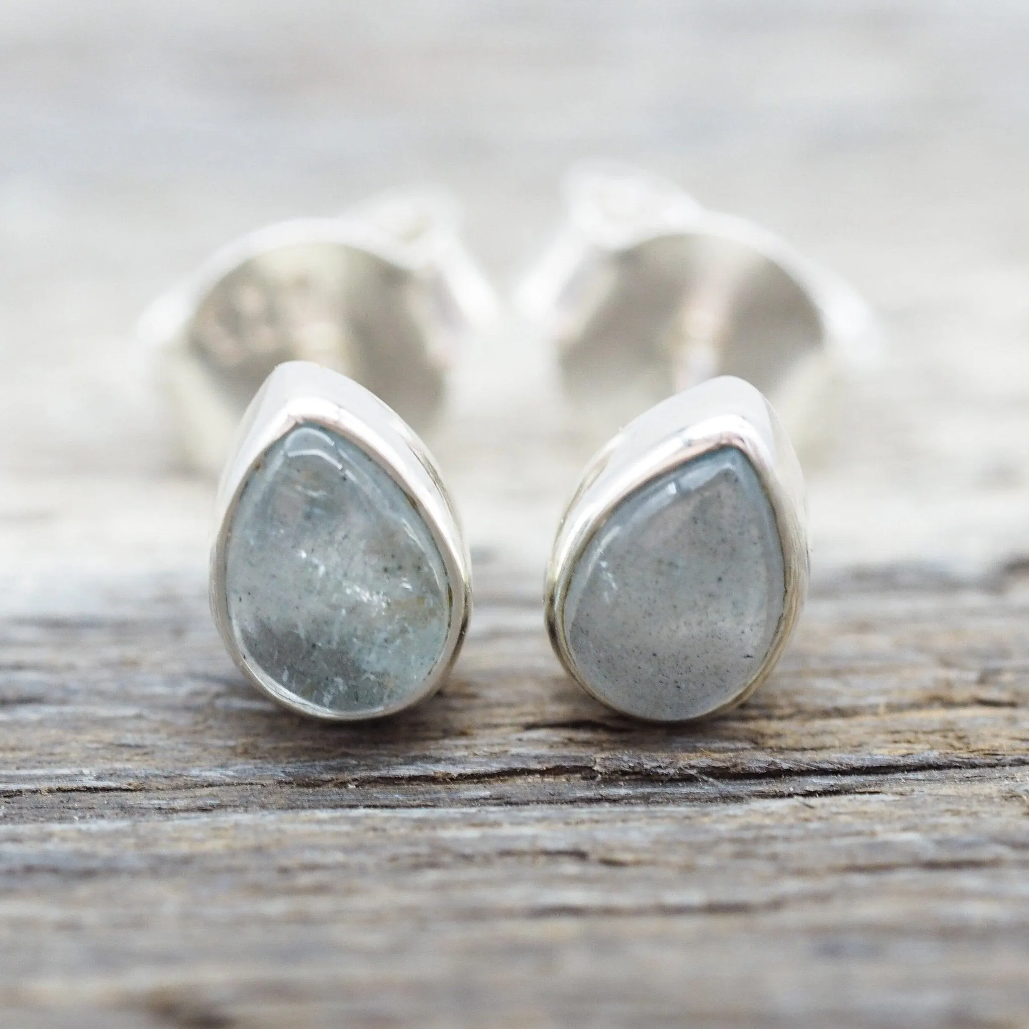 March Birthstone Earrings - Aquamarine