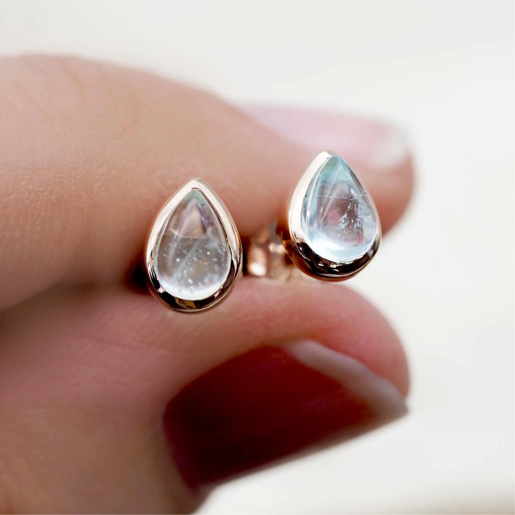 March Birthstone Earrings - Aquamarine