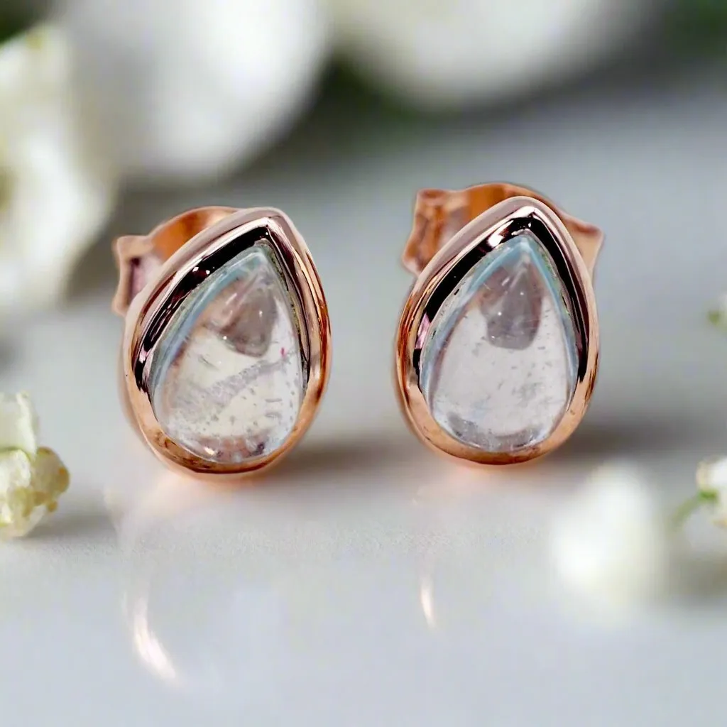 March Birthstone Earrings - Aquamarine