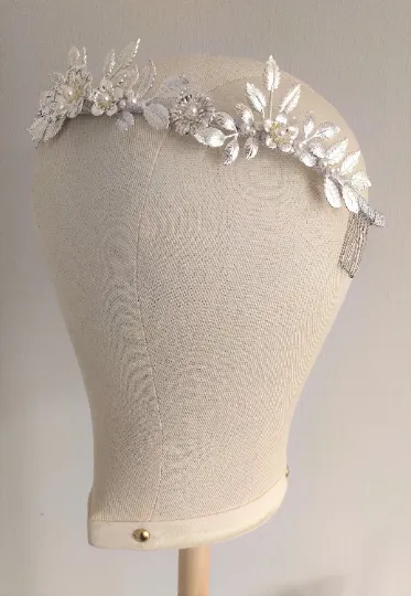 MILLICENT Leaf Bridal Crown