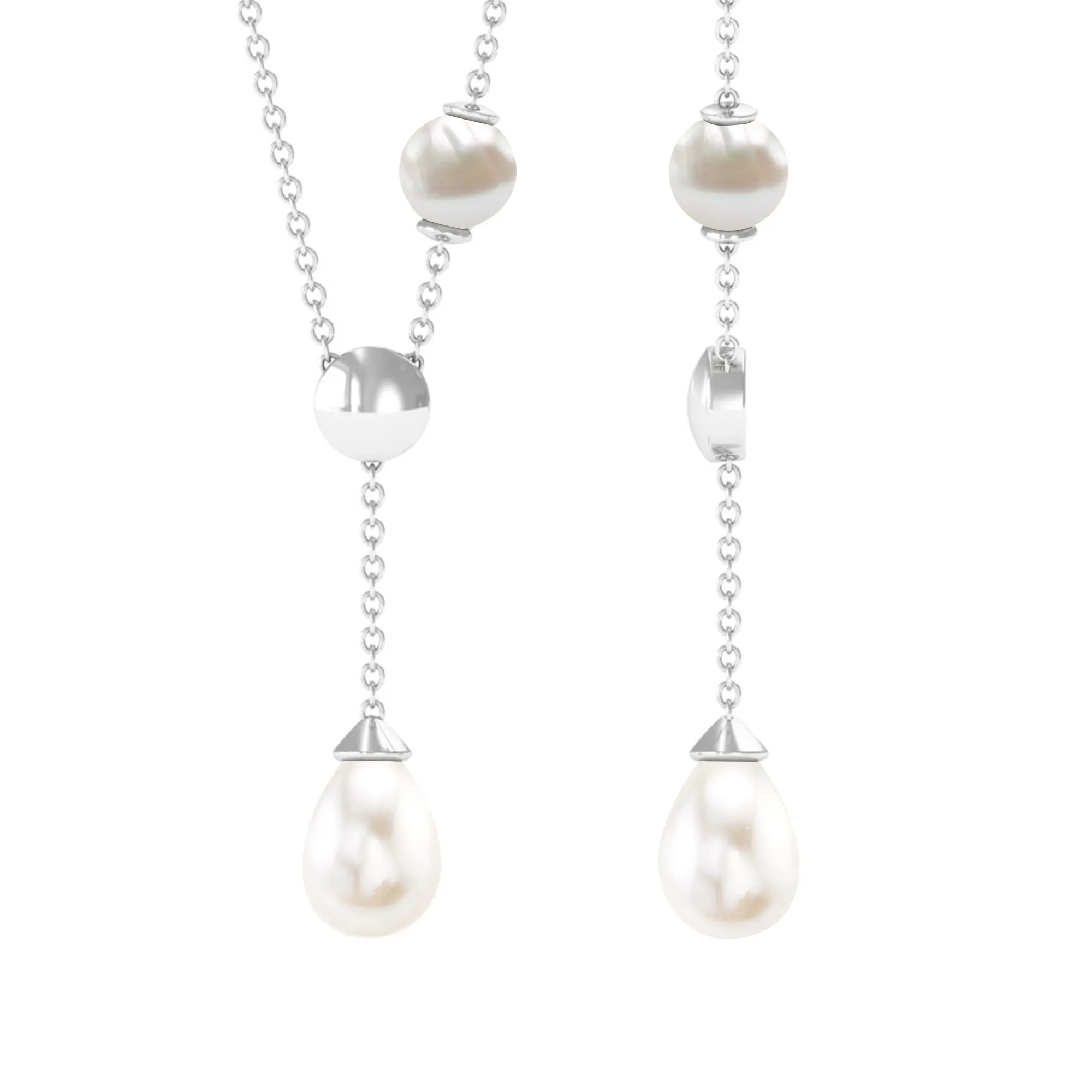 Minimal Freshwater Pearl Drop Pendant Necklace