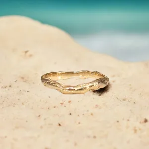 Molten Gold wedding band
