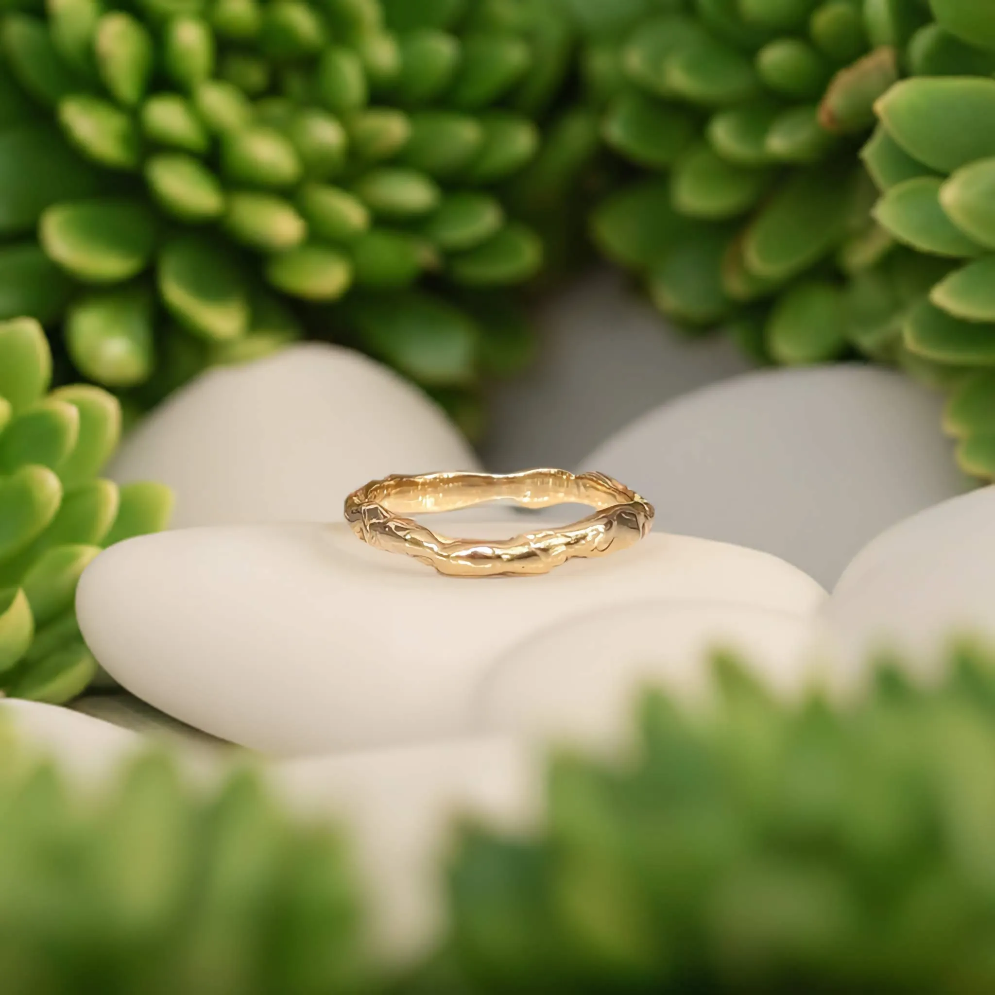 Molten Gold wedding band