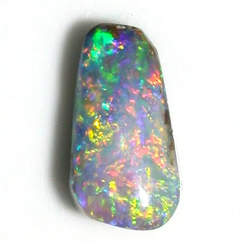 Multi coloured solid boulder opal