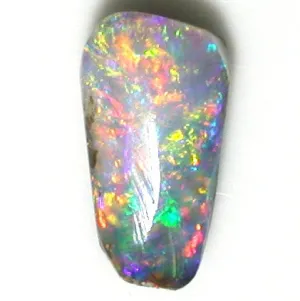 Multi coloured solid boulder opal