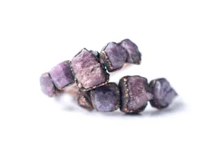 Multi Stone Ring | Red ruby stacking ring