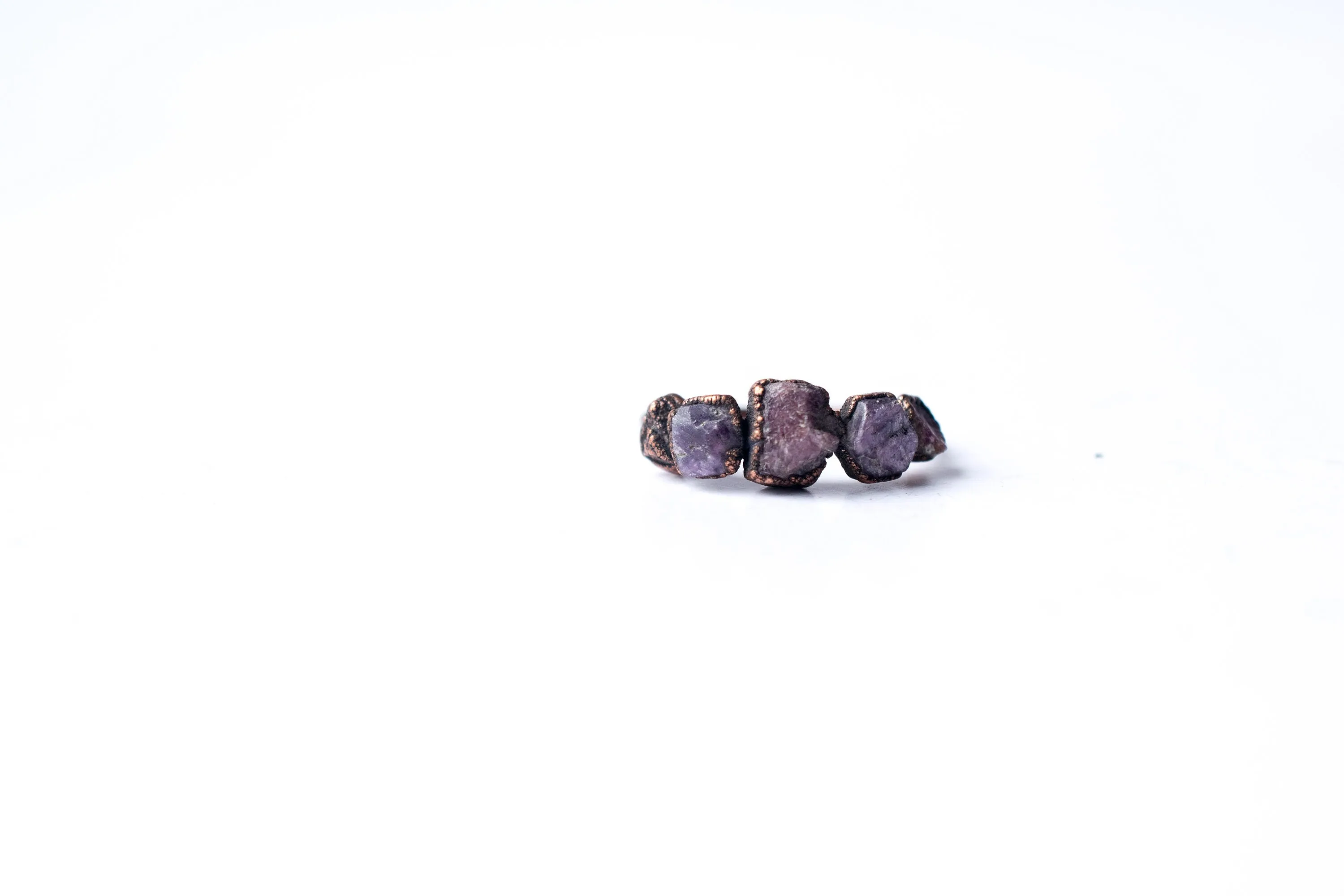 Multi Stone Ring | Red ruby stacking ring