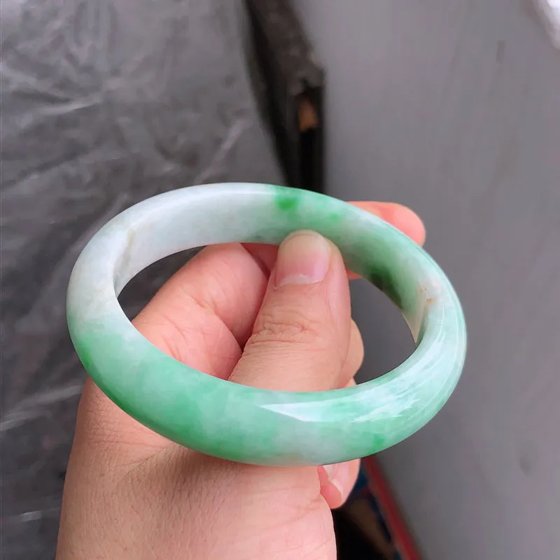 Natural Jade Bangle Jadeite Bangle Internal Diameter 56.7mm NBE069