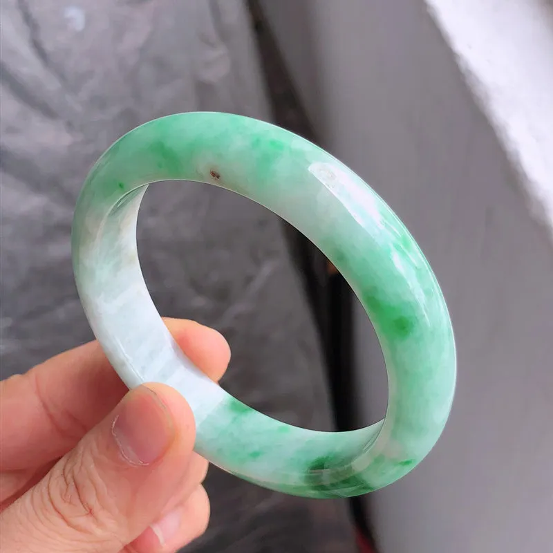 Natural Jade Bangle Jadeite Bangle Internal Diameter 56.7mm NBE069