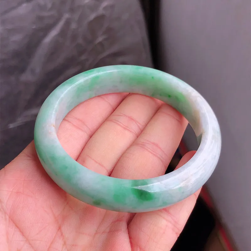Natural Jade Bangle Jadeite Bangle Internal Diameter 56.7mm NBE069