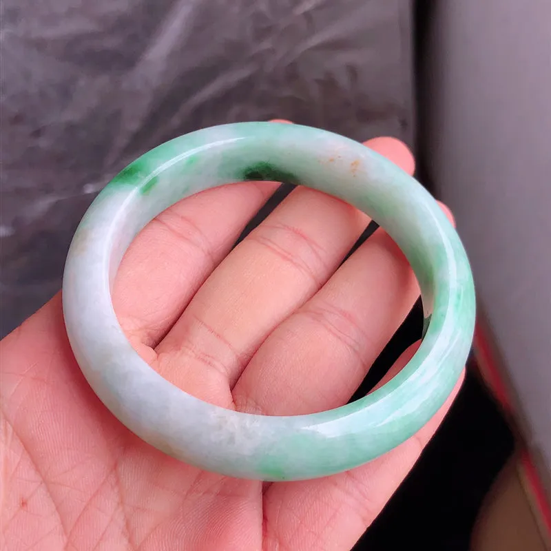 Natural Jade Bangle Jadeite Bangle Internal Diameter 56.7mm NBE069