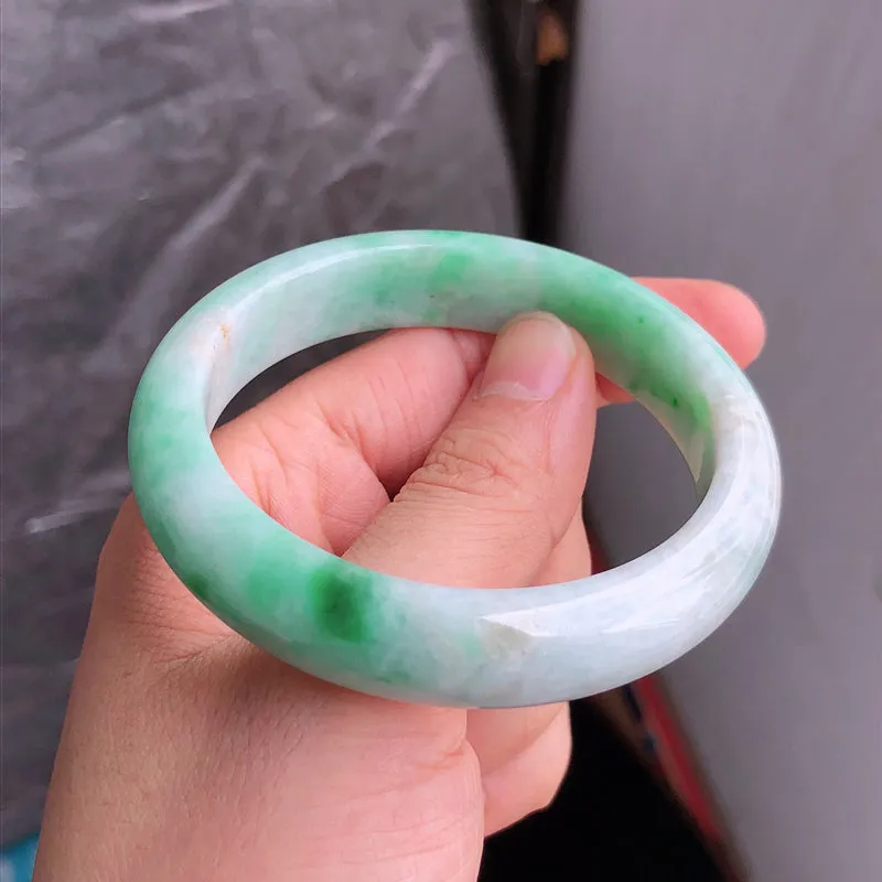Natural Jade Bangle Jadeite Bangle Internal Diameter 56.7mm NBE069