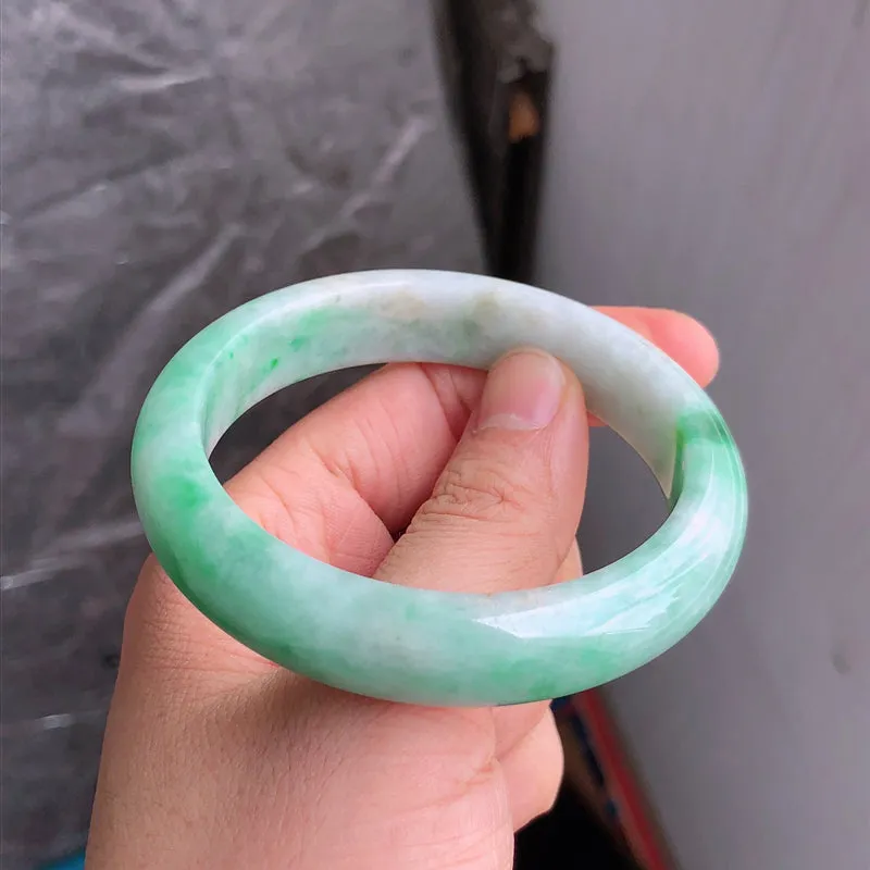Natural Jade Bangle Jadeite Bangle Internal Diameter 56.7mm NBE069