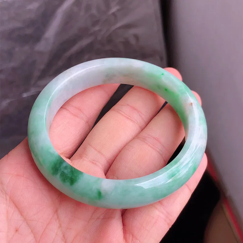 Natural Jade Bangle Jadeite Bangle Internal Diameter 56.7mm NBE069