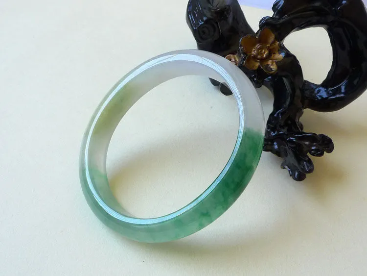 Natural Jade Bangle Jadeite Bangle Internal Diameter 56X49.5mm BER1025
