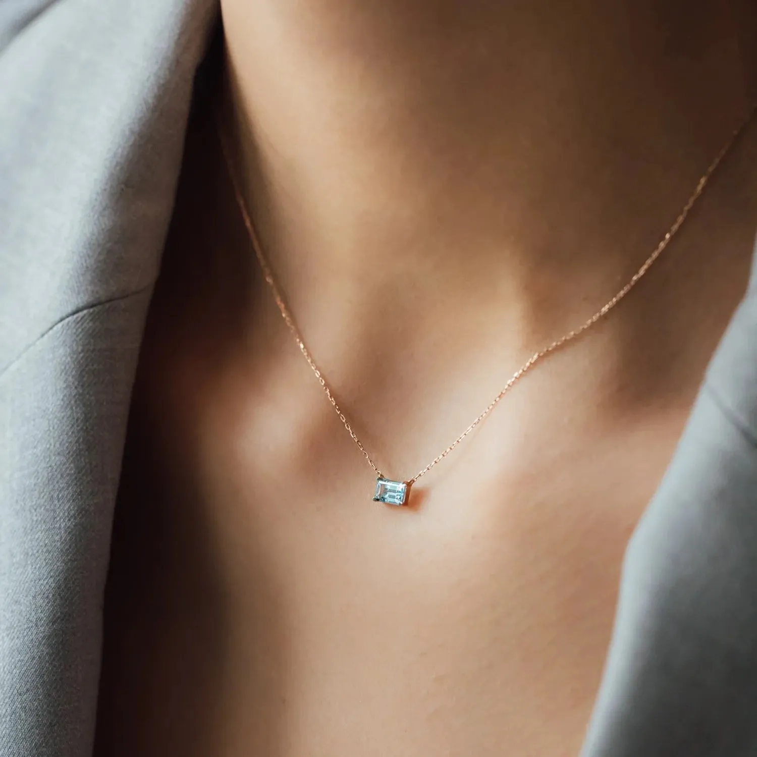 Necklace PAULA Aquamarine