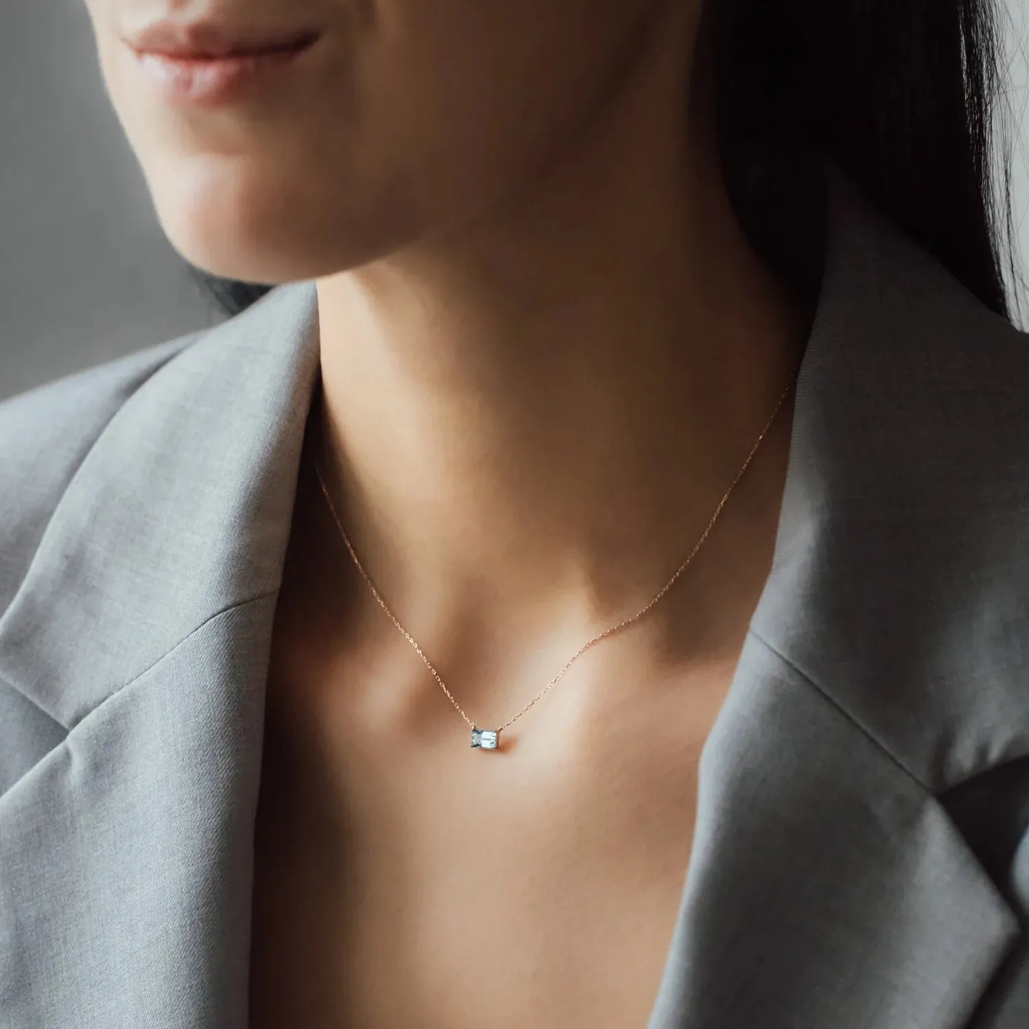 Necklace PAULA Aquamarine