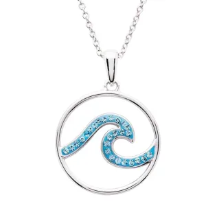 Ocean SS Wave SW Aqua Pendant