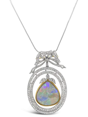 Opal & Diamond Pin/Pendant