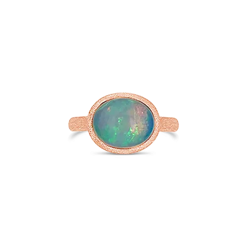 Opal & Rose Gold Ring