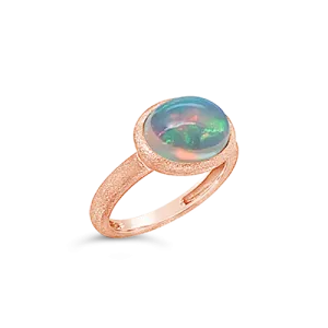 Opal & Rose Gold Ring