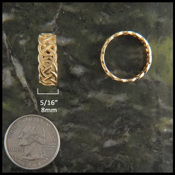 Open Josephine's Knot ring in 14K Gold