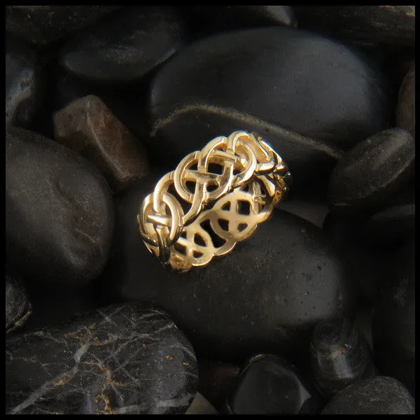 Open Josephine's Knot ring in 14K Gold