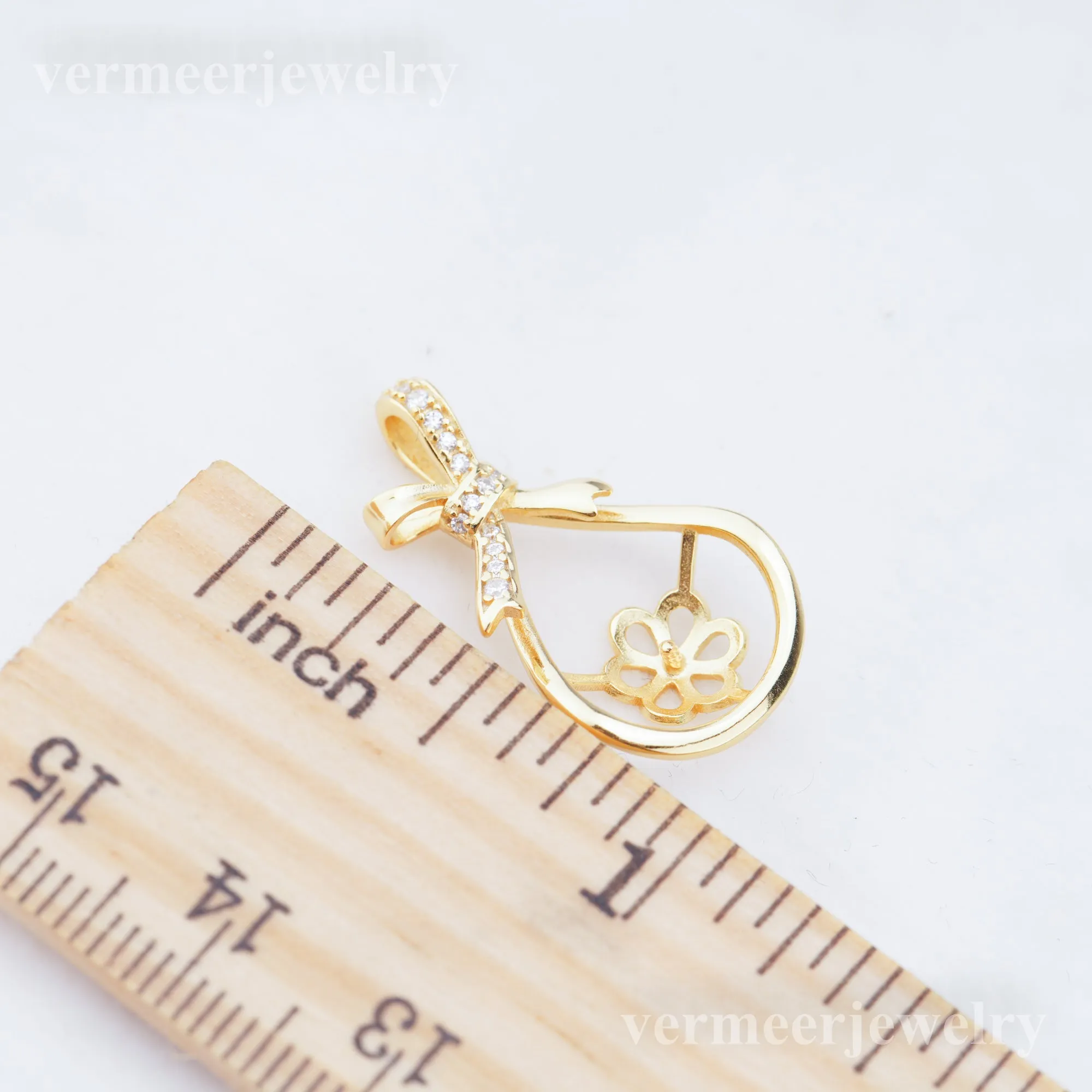 P011042 DIY 6-8mm Natural Freshwater pearl pendant accessory 925 sterling silver engagement jewelry necklace for women