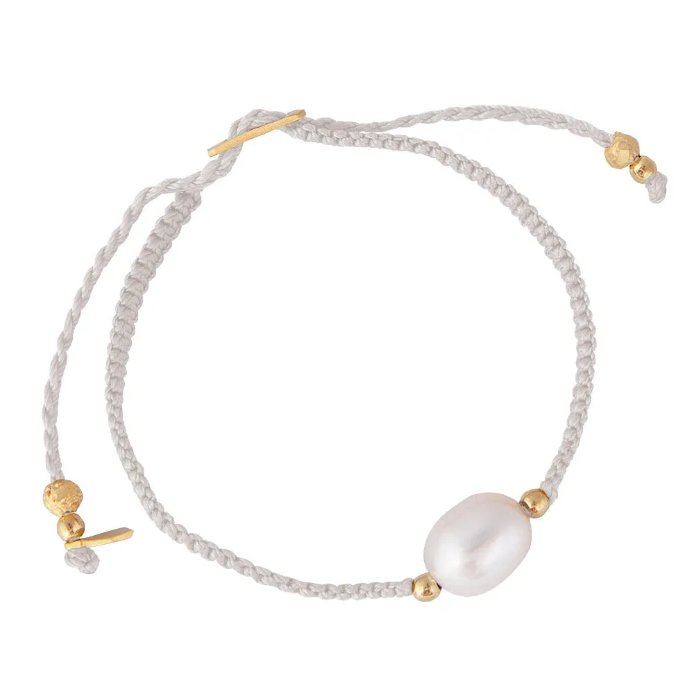 PEARL ROPE BRACELET - OYSTER