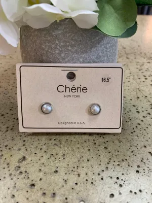 Pearl Stud Earrings