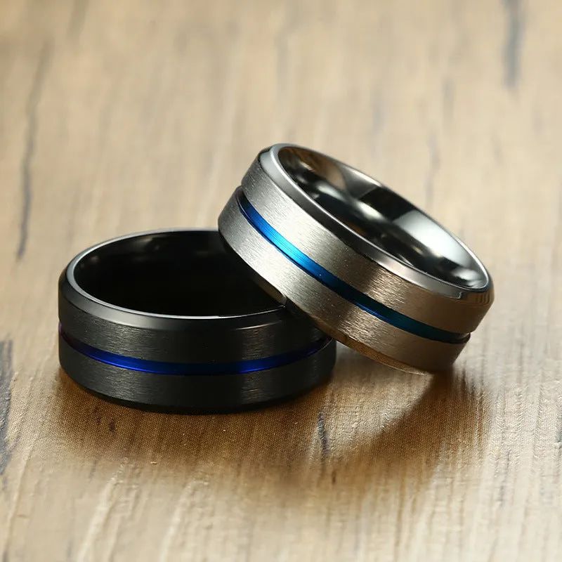 Personalized Engraved Mens Wedding Band