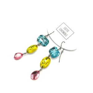 Pink & Brights Shine On Triple Drop Earrings