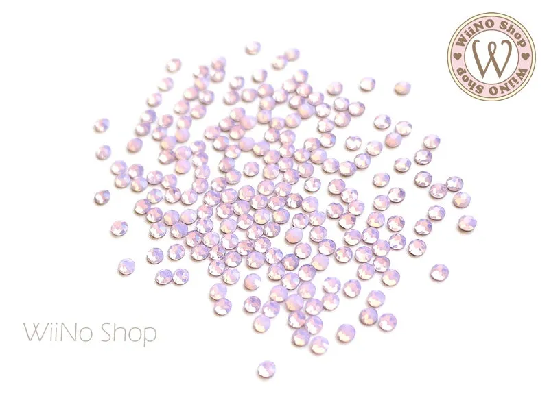 Pink Opal Round Flatback Crystal (ss3-ss10)