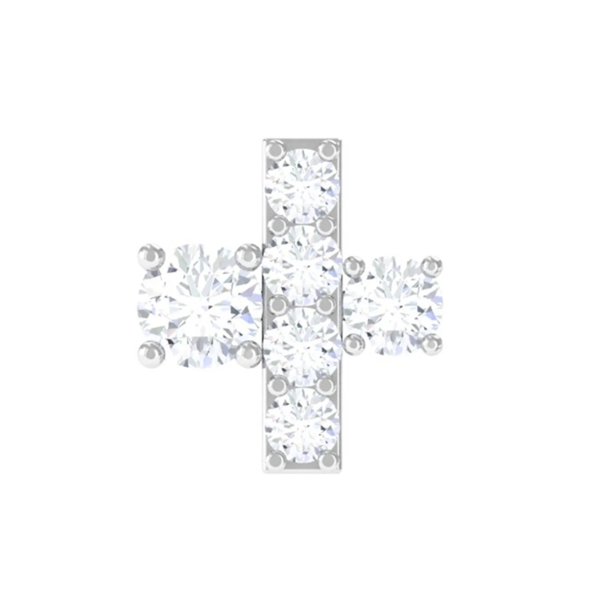 Quirky Moissanite Dainty Cartilage Earring in Gold